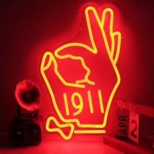 KAP Fraternity Sorority Neon Signs for Wall Decor, Kappa Alpha 1911 Psi Neon Lig